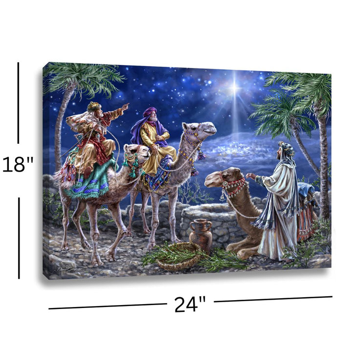 The Magi 18x24 Fully Illuminated LED Wall Art