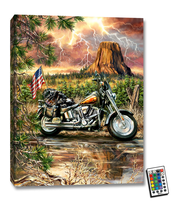 The Open Road 18x24 Fully Illuminated LED Wall Art