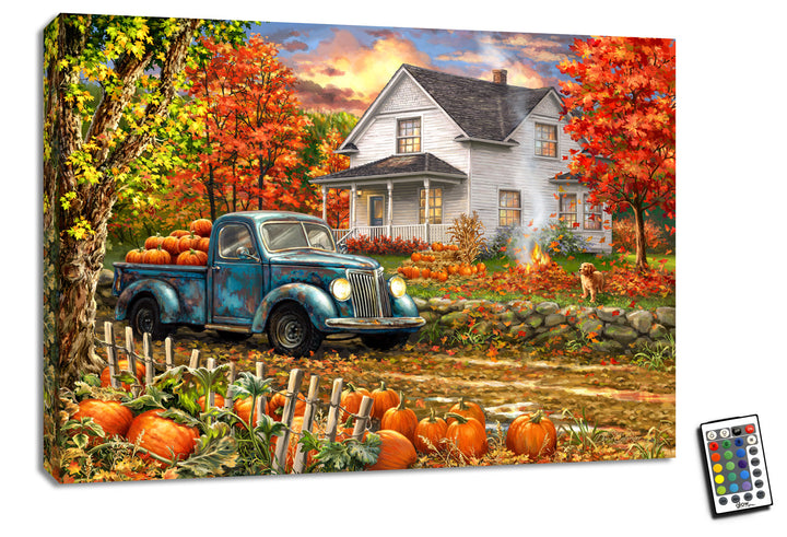 Farmhouse Memories 18x24 Fully Illuminated LED Wall Art