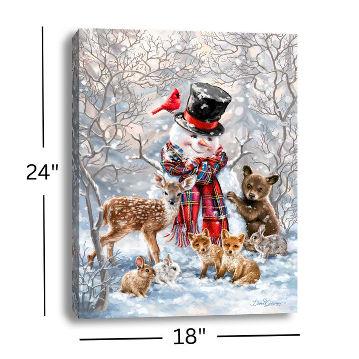 Forest Friends 18x24 Fully Illuminated LED Wall Art