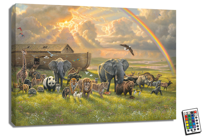 A New Beginning 18x24 Fully Illuminated LED Wall Art, handcrafted Christmas gift, Grande Place, Lancaster County PA