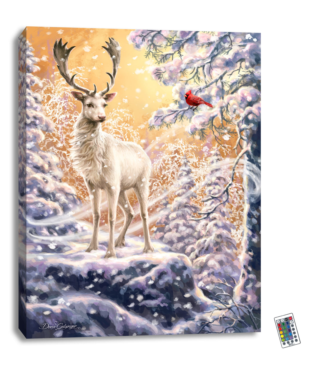 Wonderland Reindeer 18x24 Fully Illuminated LED Wall Art, handcrafted Christmas gift, Grande Place, Lancaster County PA