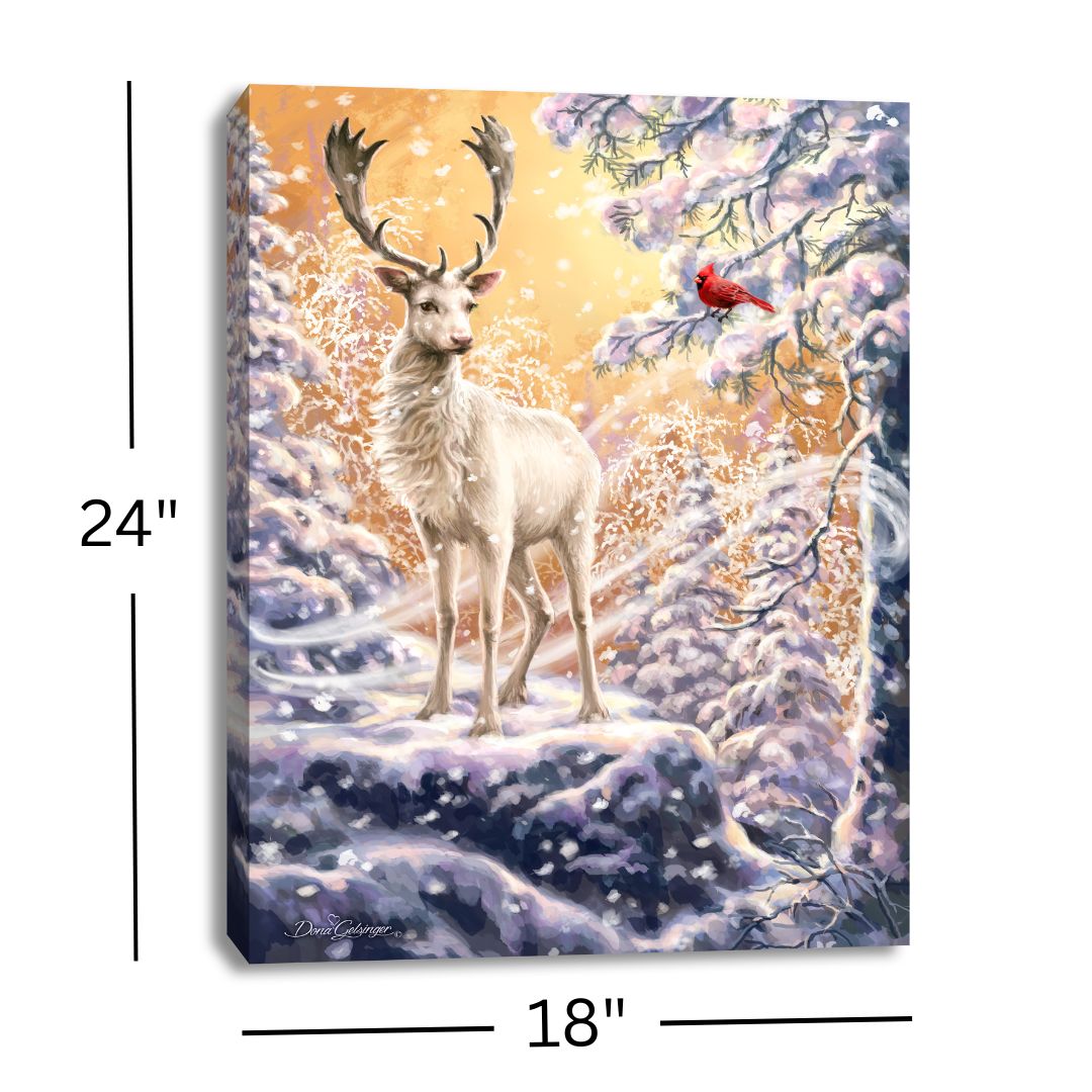 Wonderland Reindeer 18x24 Fully Illuminated LED Wall Art