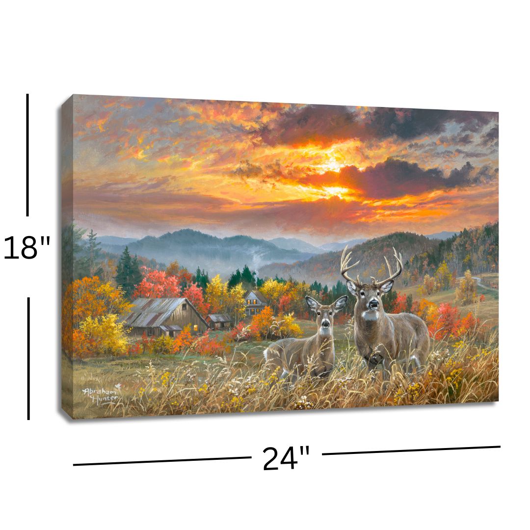 November Light 18x24 Fully Illuminated LED Wall Art