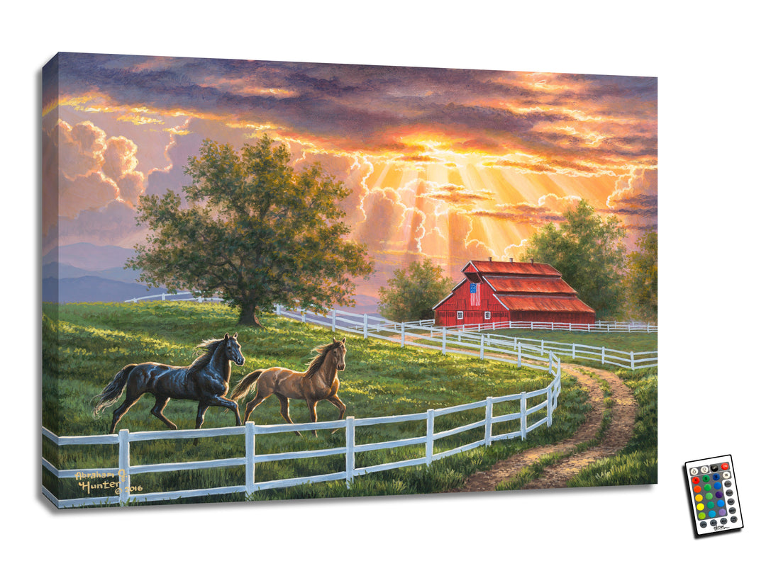 Tennessee Home 18x24 Fully Illuminated LED Wall Art, handcrafted Christmas gift, Grande Place, Lancaster County PA