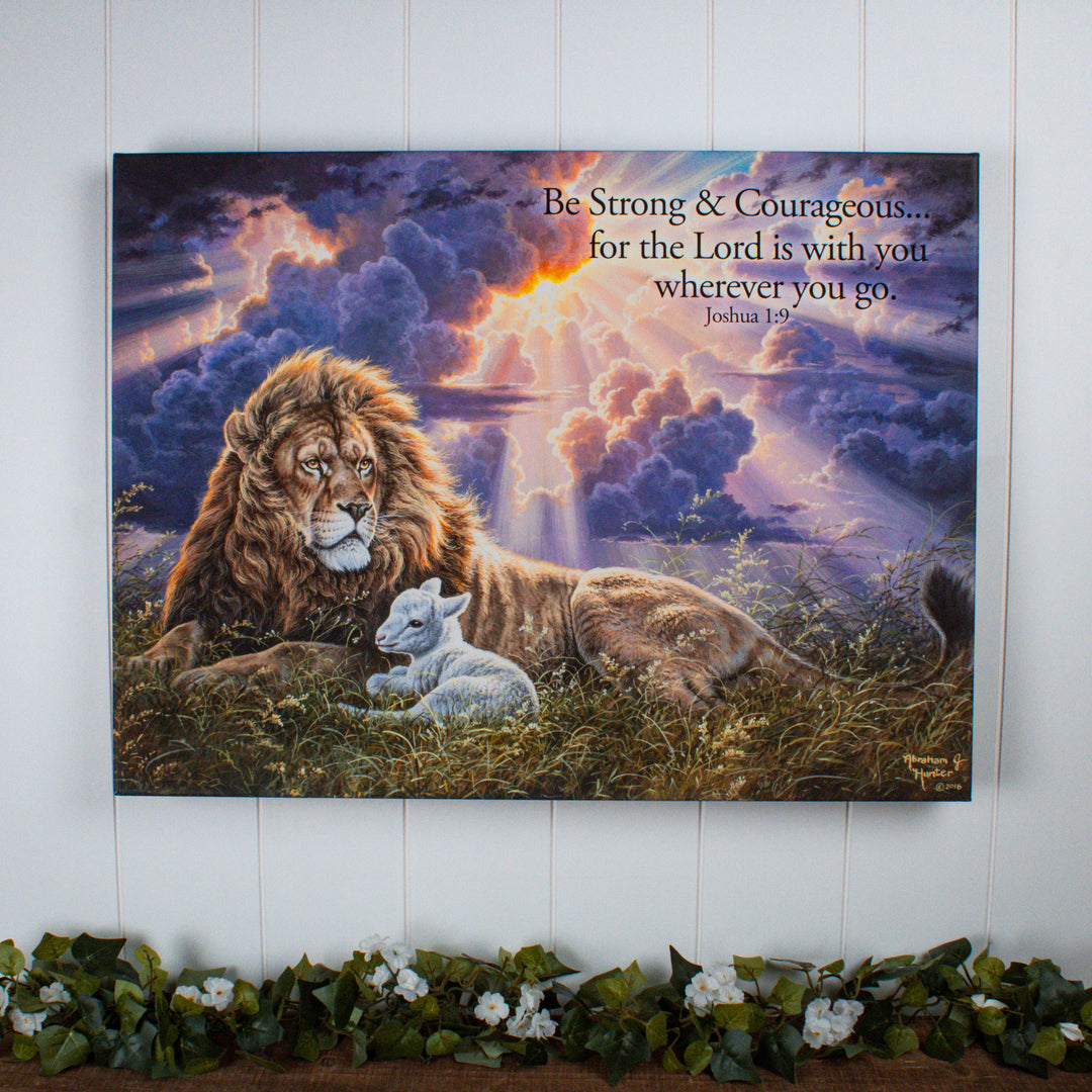 Perfect Peace with Scripture 18x24 Fully Illuminated LED Wall Art, handcrafted Christmas gift, Grande Place, Lancaster County PA