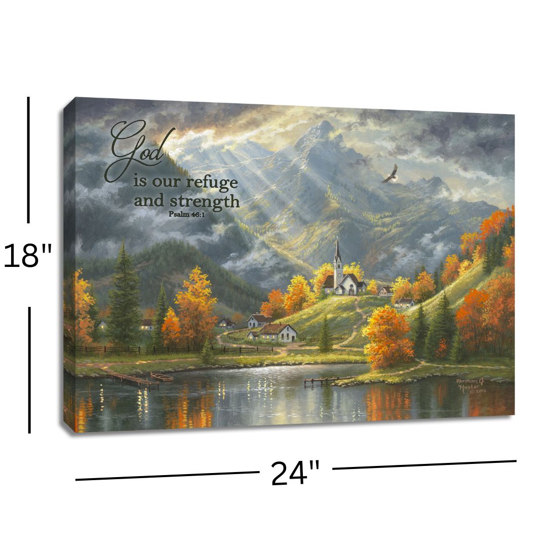 In Spirit in Truth with Scripture 18x24 Fully Illuminated LED Wall Art