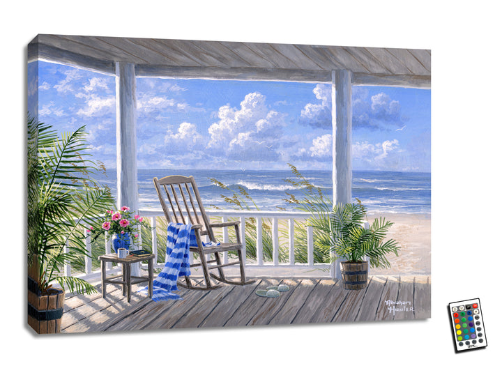 Quiet Time 18x24 Fully Illuminated LED Wall Art, handcrafted Christmas gift, Grande Place, Lancaster County PA