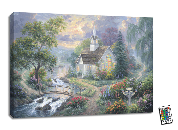 Light Unto My Path 18x24 Fully Illuminated LED Wall Art, handcrafted Christmas gift, Grande Place, Lancaster County PA