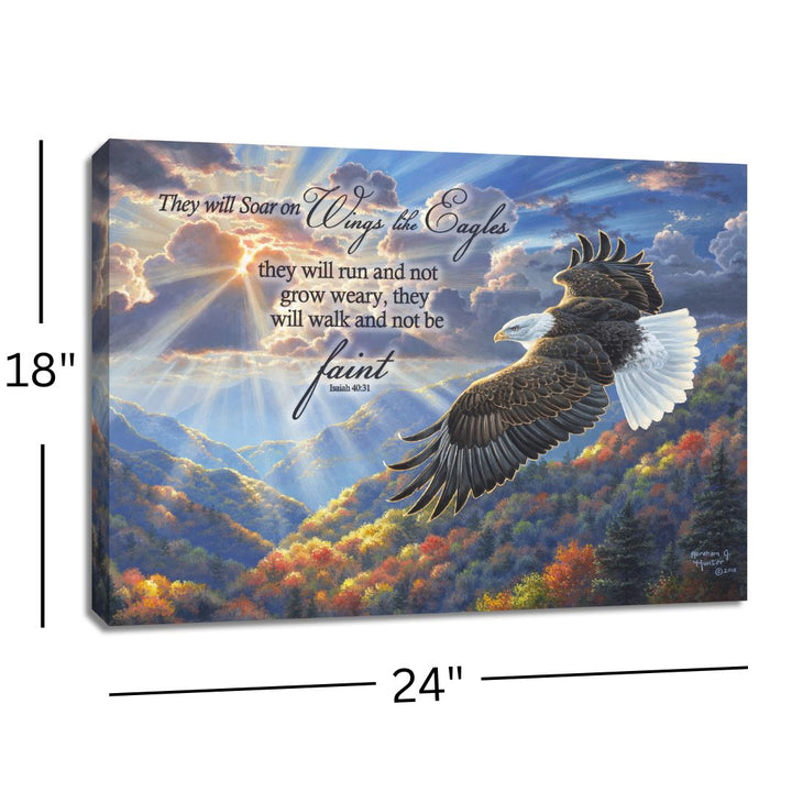 Freedom with Scripture 18x24 Fully Illuminated LED Wall Art