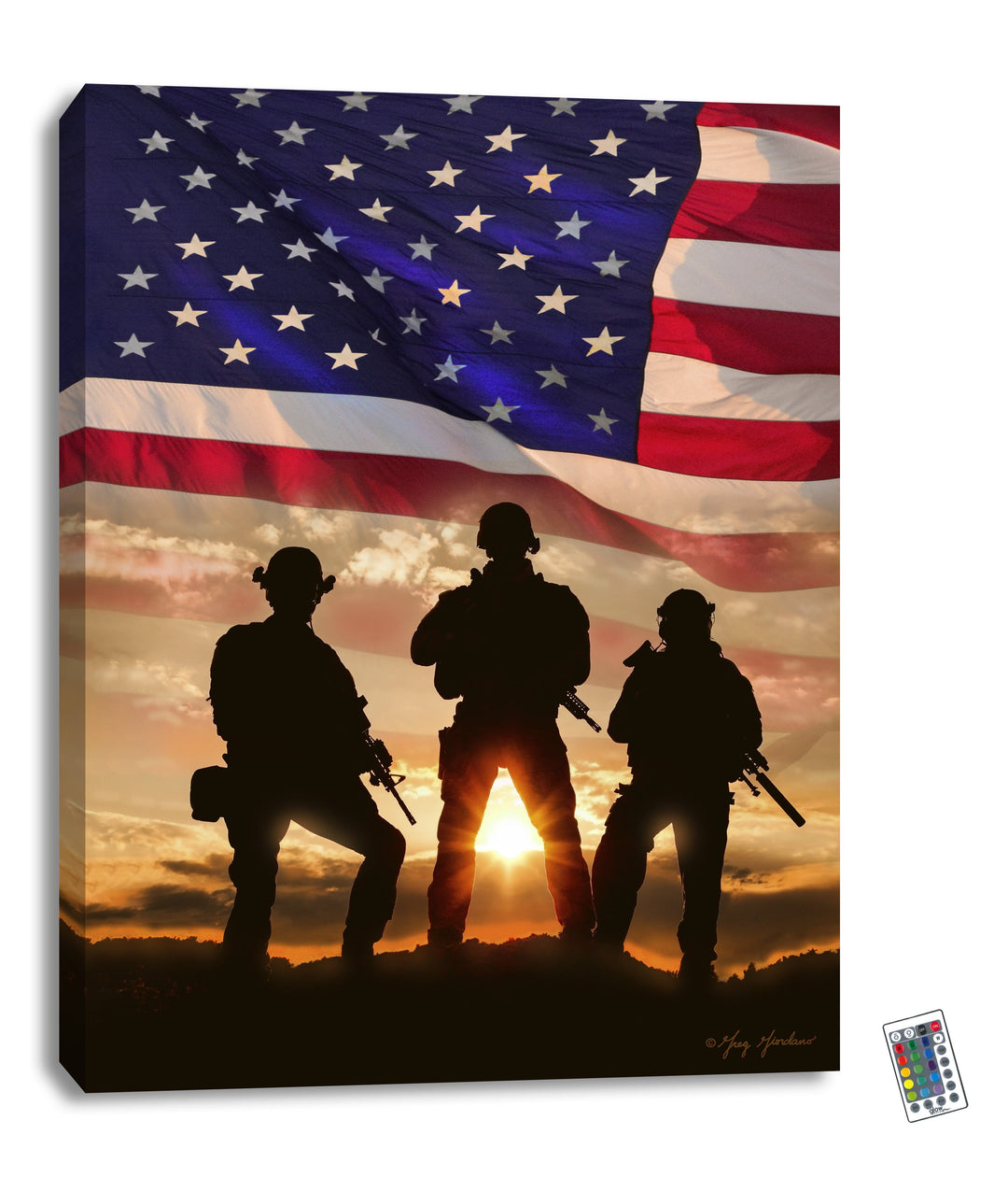 Let Freedom Ring 18x24 Fully Illuminated LED Wall Art, handcrafted Christmas gift, Grande Place, Lancaster County PA
