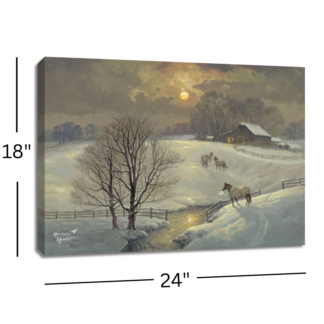 Frozen Fields 18x24 Fully Illuminated LED Wall Art