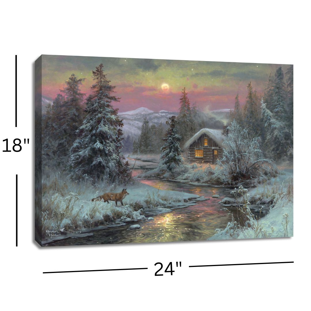Twilight Hideout 18x24 Fully Illuminated LED Wall Art