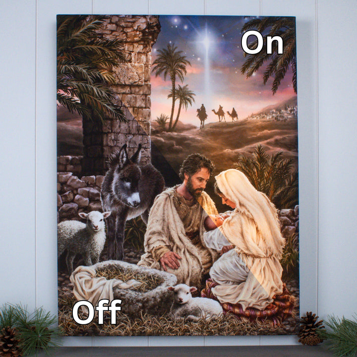 Jesus is Lord 18x24 Fully Illuminated LED Wall Art, handcrafted Christmas gift, Grande Place, Lancaster County PA