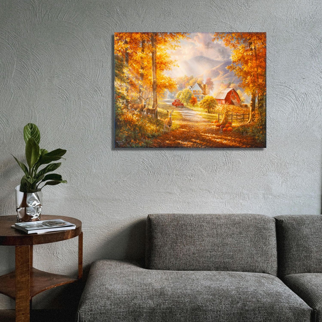 Fall Memories 18x24 Fully Illuminated LED Wall Art