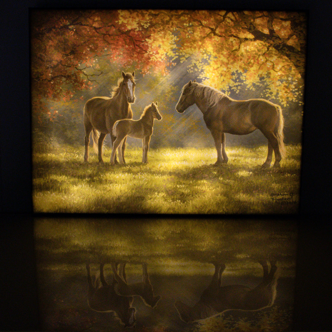 Family Moment 18x24 Fully Illuminated LED Wall Art
