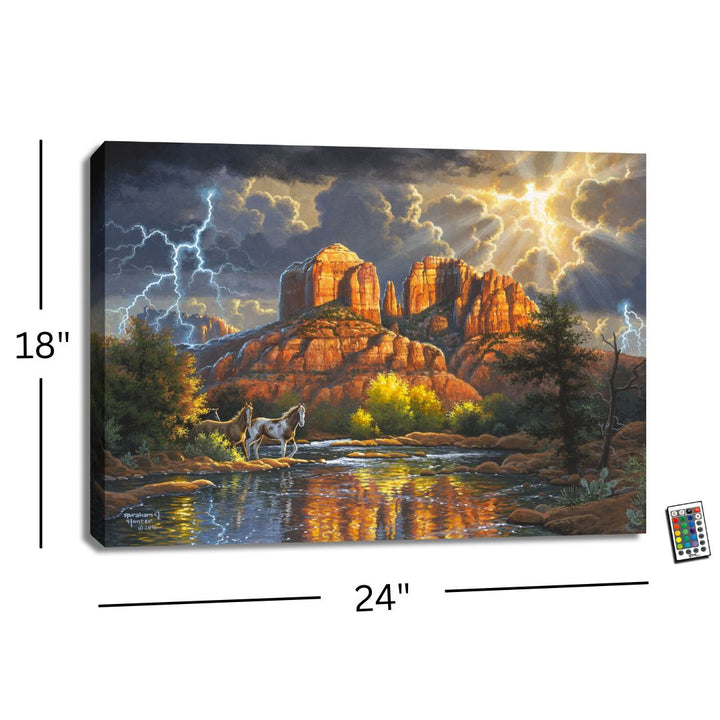 Sedona Majesty 18x24 Fully Illuminated LED Wall Art