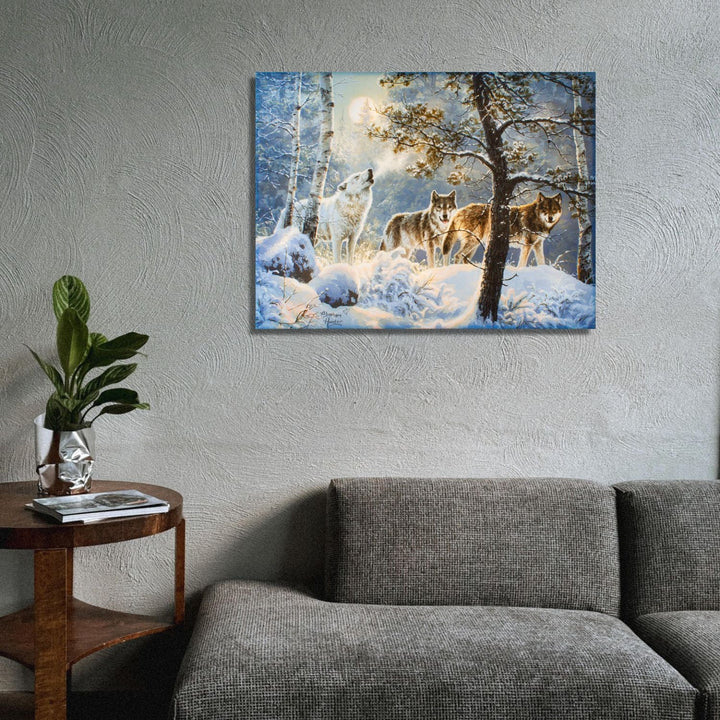 Under the Moonlight 18x24 Fully Illuminated LED Wall Art