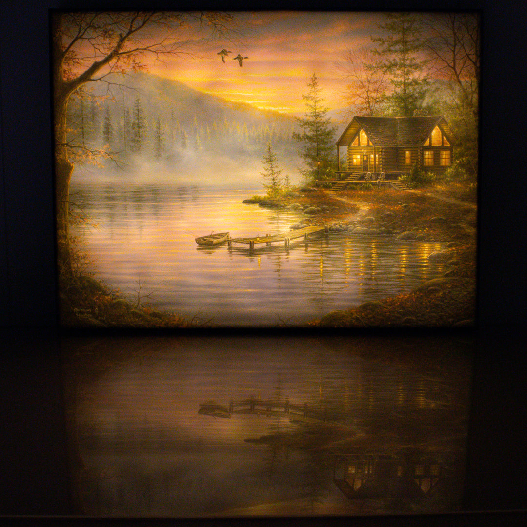 Morning Mist 18x24 Fully Illuminated LED Wall Art
