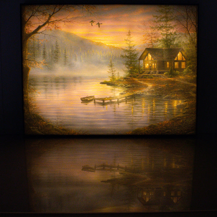 Morning Mist 18x24 Fully Illuminated LED Wall Art