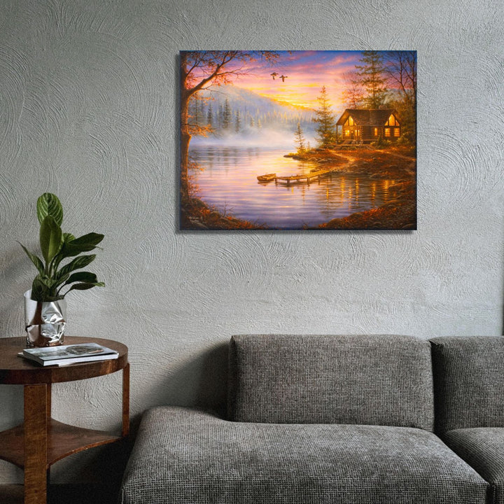 Morning Mist 18x24 Fully Illuminated LED Wall Art