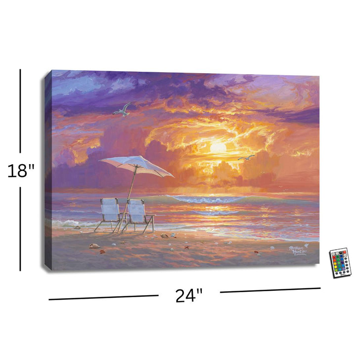 Ocean Glow 18x24 Fully Illuminated LED Wall Art