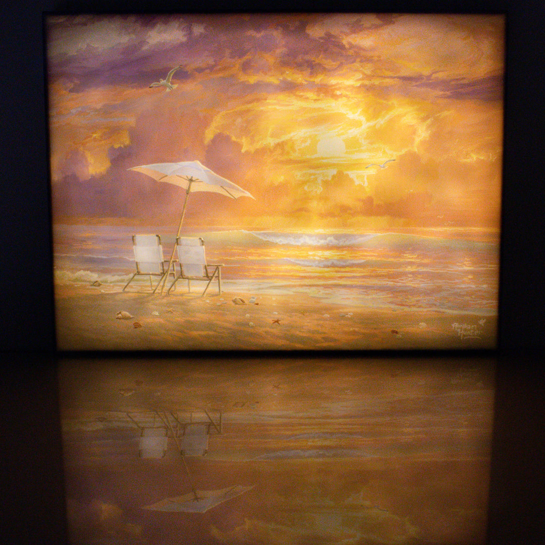 Ocean Glow 18x24 Fully Illuminated LED Wall Art