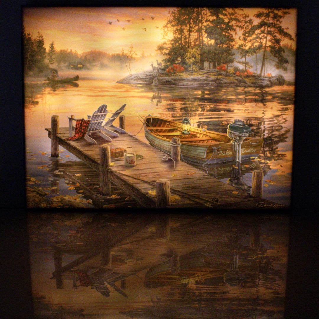 Morning Paradise 18x24 Fully Illuminated LED Wall Art
