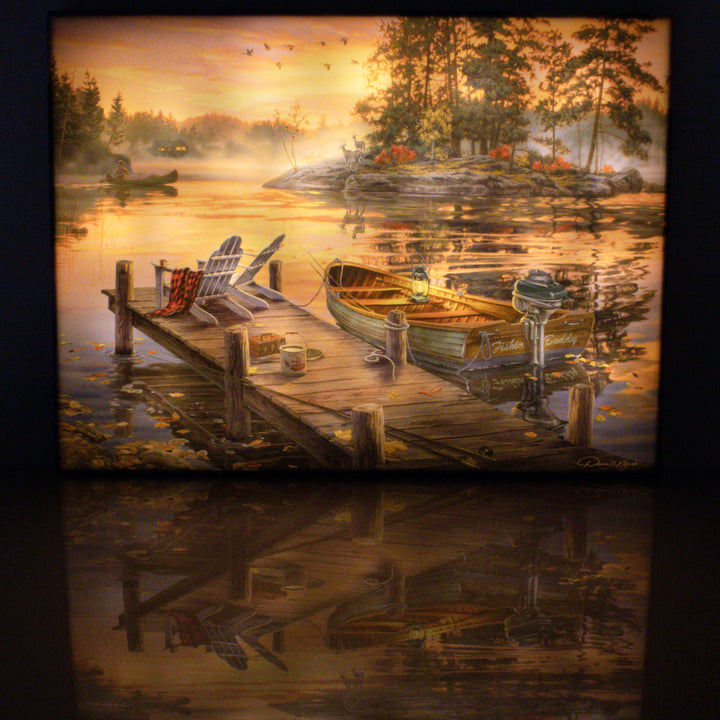 Morning Paradise 18x24 Fully Illuminated LED Wall Art