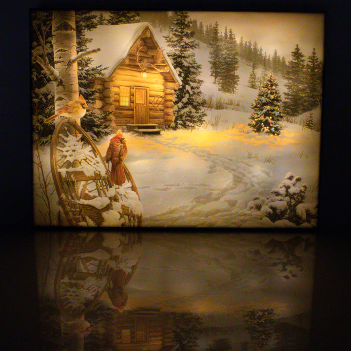 Winter Colors 18x24 Fully Illuminated LED Wall Art