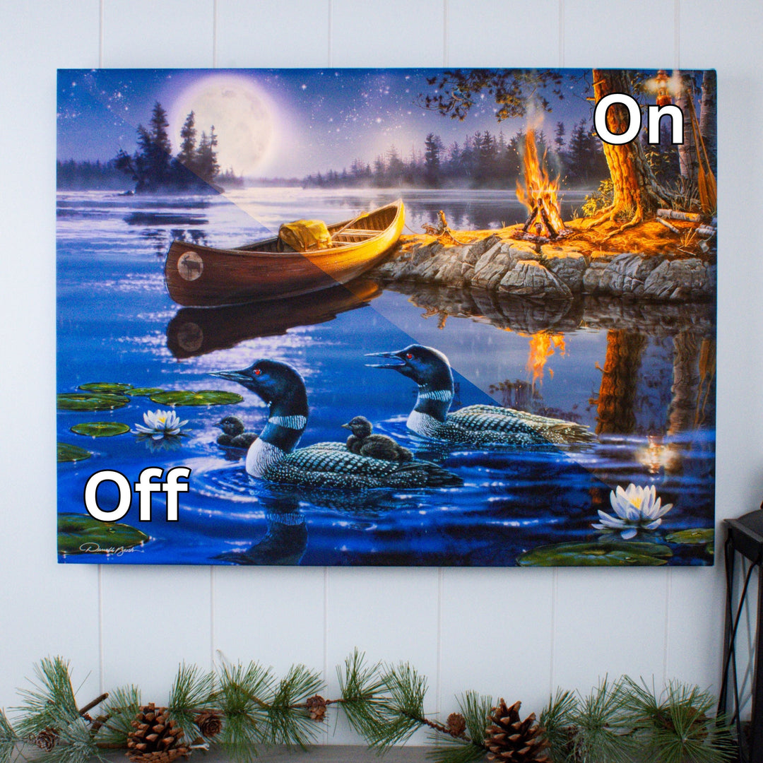 Time to Reflect 18x24 Fully Illuminated LED Wall Art, handcrafted Christmas gift, Grande Place, Lancaster County PA