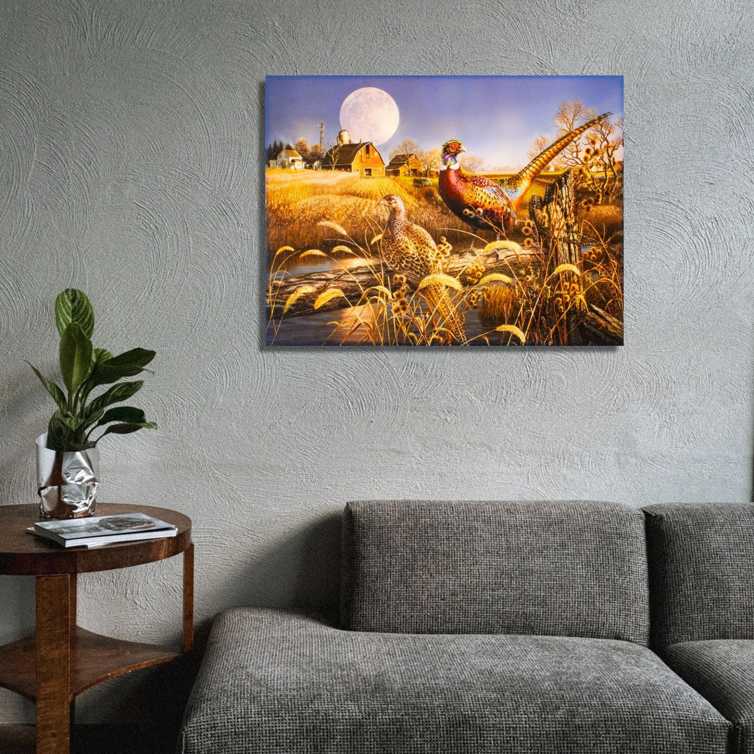 Harvest Moon 18x24 Fully Illuminated LED Wall Art