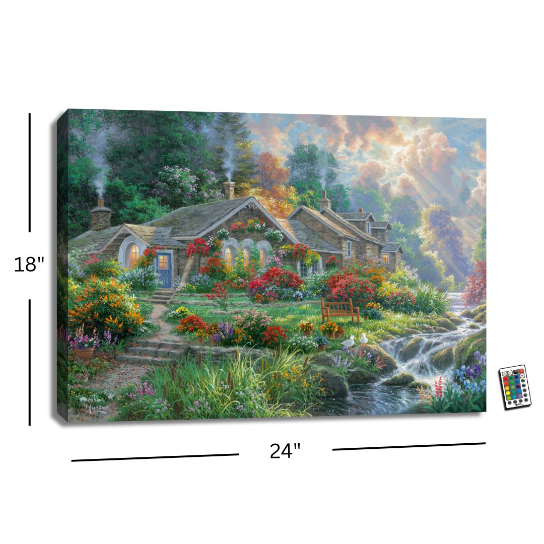 Home Sweet Home 18x24 Fully Illuminated LED Wall Art