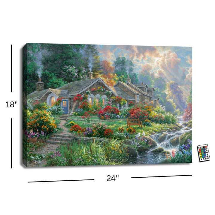 Home Sweet Home 18x24 Fully Illuminated LED Wall Art