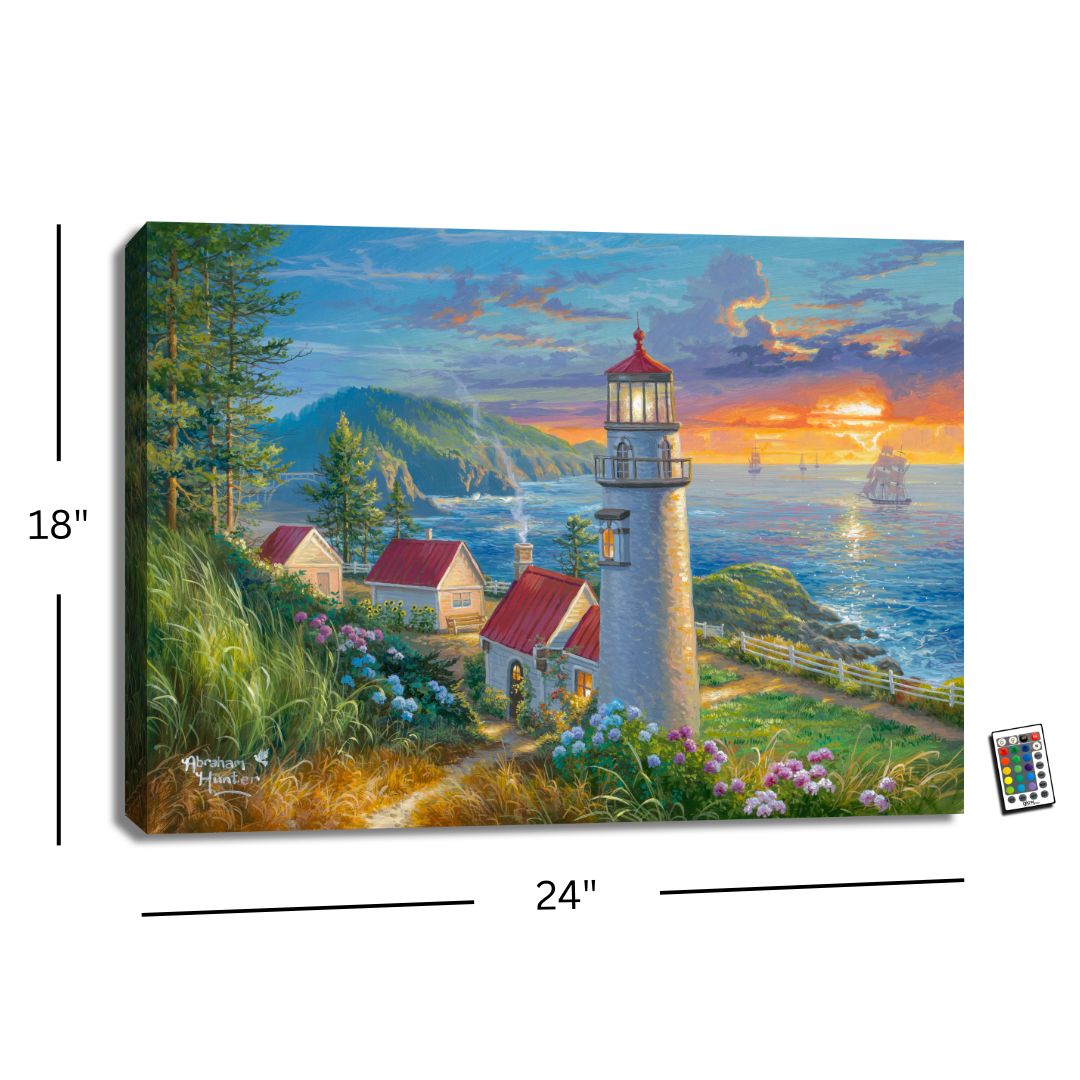 Evening Watch 18x24 Fully Illuminated LED Wall Art