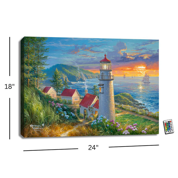 Evening Watch 18x24 Fully Illuminated LED Wall Art
