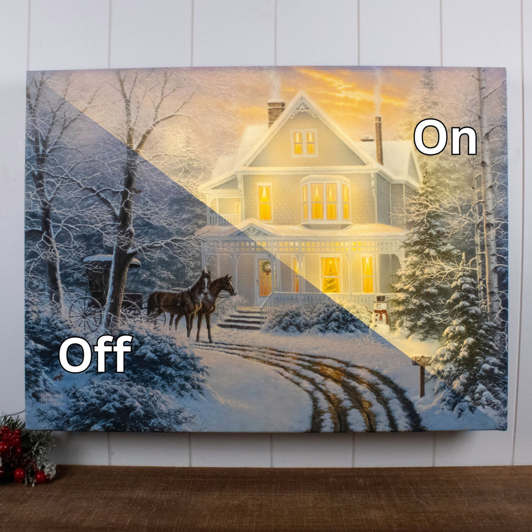Homecoming 18x24 Fully Illuminated LED Wall Art