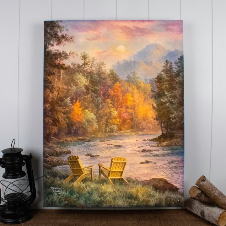Place To Rest 18x24 Fully Illuminated LED Wall Art, handcrafted Christmas gift, Grande Place, Lancaster County PA