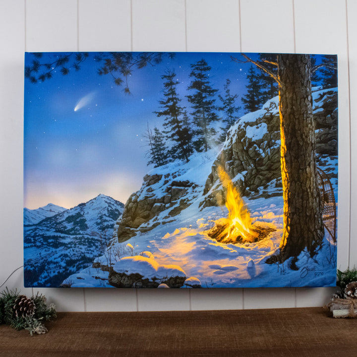 Once In A Lifetime 18x24 Fully Illuminated LED Wall Art, handcrafted Christmas gift, Grande Place, Lancaster County PA