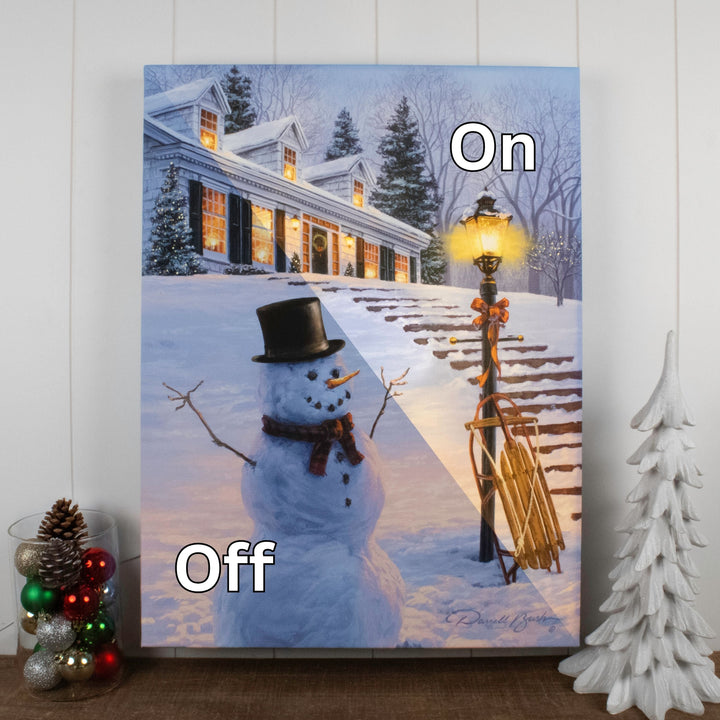 Winters Welcome 18x24 Fully Illuminated LED Wall Art