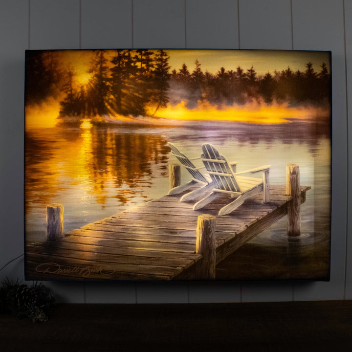 Magic Morning 18x24 Fully Illuminated LED Wall Art