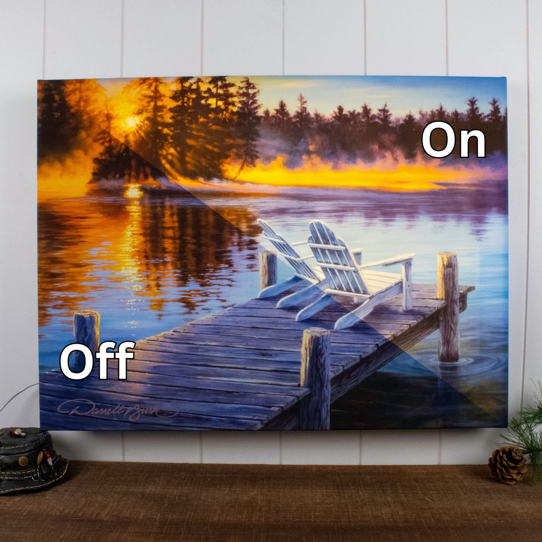 Magic Morning 18x24 Fully Illuminated LED Wall Art