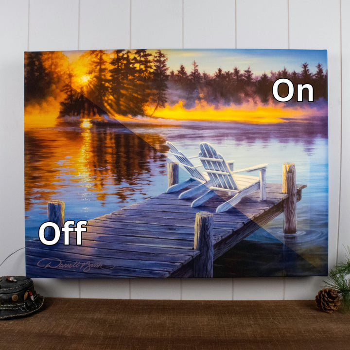 Magic Morning 18x24 Fully Illuminated LED Wall Art