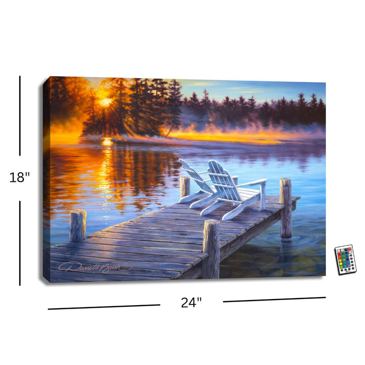 Magic Morning 18x24 Fully Illuminated LED Wall Art