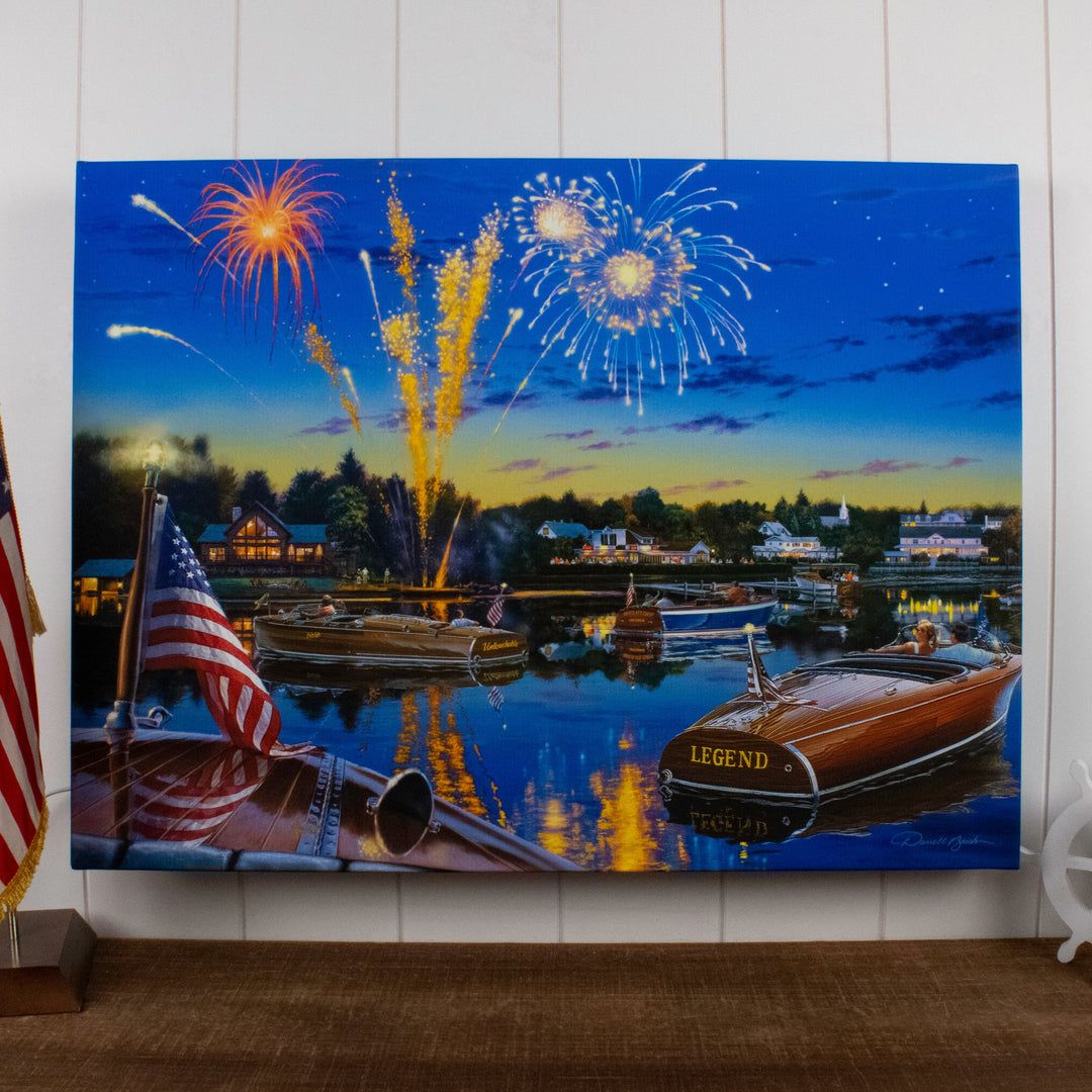 Summer Holiday 18x24 Fully Illuminated LED Wall Art