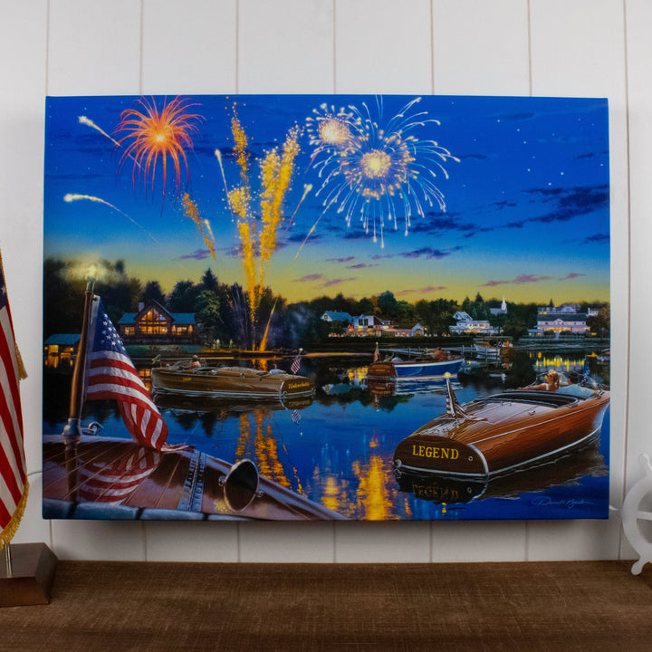Summer Holiday 18x24 Fully Illuminated LED Wall Art
