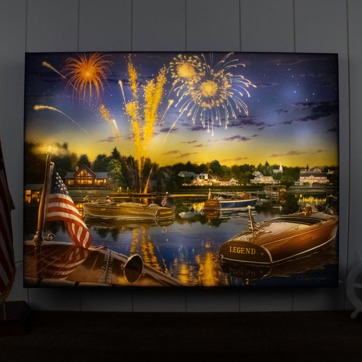 Summer Holiday 18x24 Fully Illuminated LED Wall Art