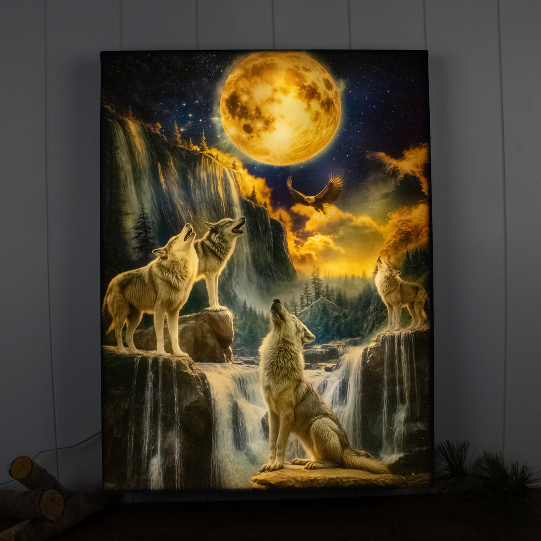 Call of the Wild 18x24 Fully Illuminated LED Wall Art