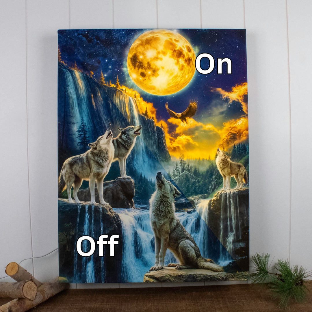 Call of the Wild 18x24 Fully Illuminated LED Wall Art