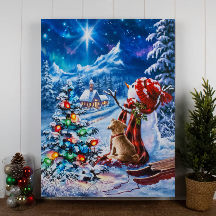 Follow the Star 18x24 Fully Illuminated LED Wall Art